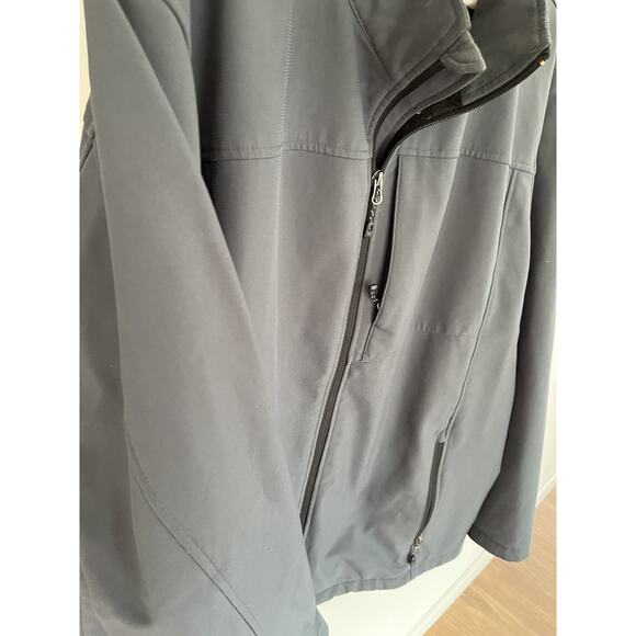 Swiss Tech 2XL (50-52) Rain Resistant Soft Shell Men's Jacket Gray Zip Up. - Picture 8 of 9